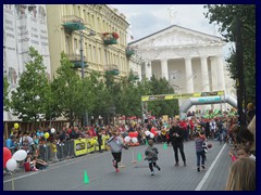 Gedimino Avenue towards Cathedral Square. Vilnius Marathon 2015 (children section).