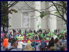 Vilnius Marathon 2015, Cathedral Square/Gedimino Avenue.