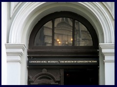 Entrance to the Genocide Museum at Auku gatve.