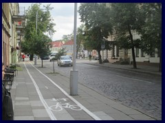 Bazilijonu street, Naujamiestis (New Town), at the border to old town.