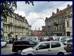 Traffic chaos at Uzupis street/Paupio street 