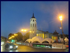 Cathedral Square after Vilnius Marathon