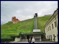 Funicular up to Gediminas Tower from the Lower Castle