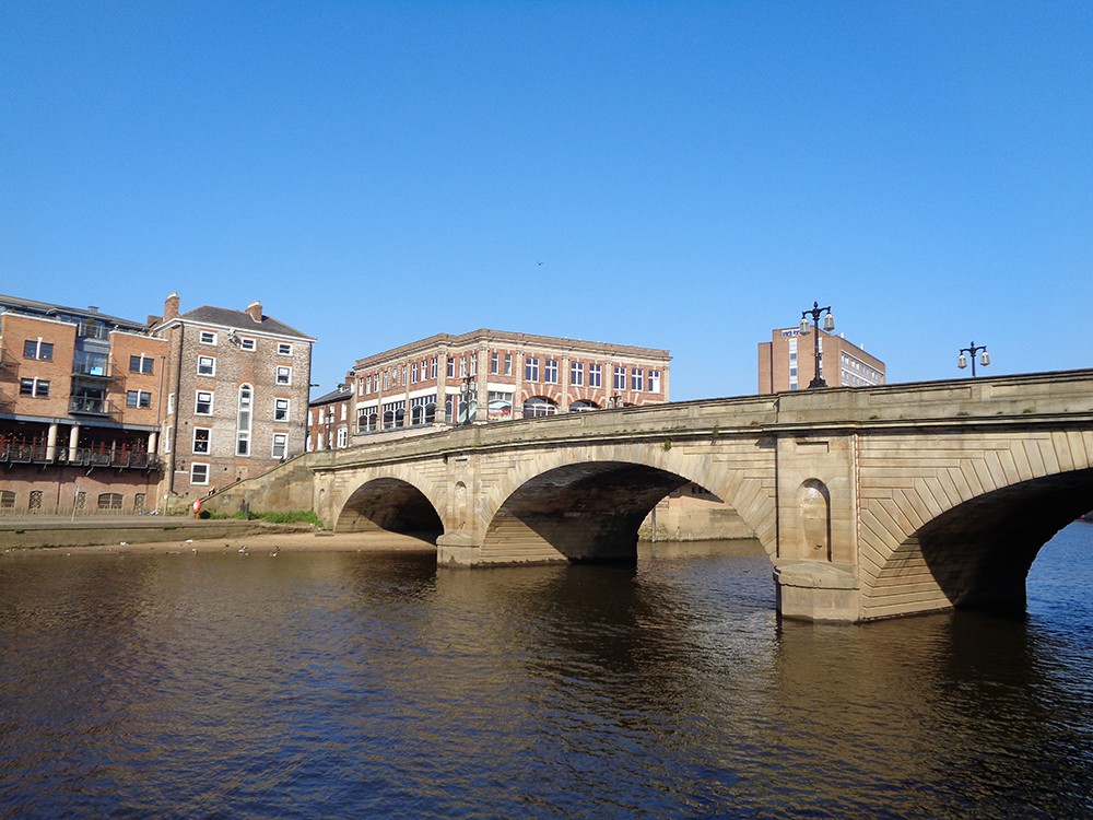 York - River Ouse, High Ousegate, Coppergate, Pavement, All Saints 