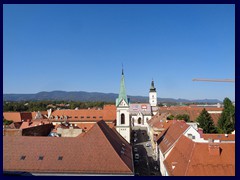 Views from Lotrščak Tower 12 - St Marys Church, St Marks Church