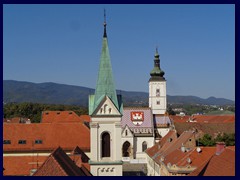 Views from Lotrščak Tower 20 - St Marys Church, St Marks Church