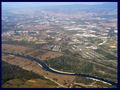 Zagreb above from flight 5 - Sava River